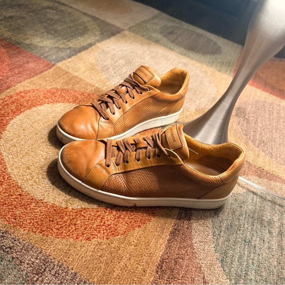 Magnanni Tan Leather Sneakers